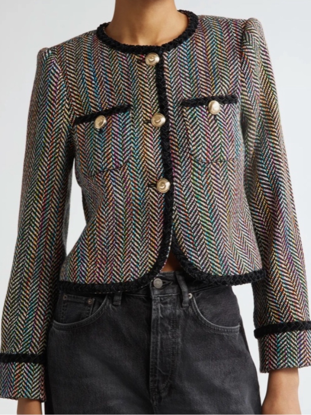 cinq a sept NWT Mika Tweed Zanda Blazer Jacket